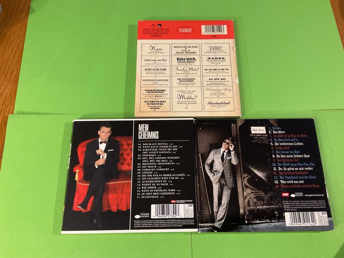 CD: Goetz Alsmann CD-Set "Tabu!", "Mein Geheimnis", "Paris" – Usato da Steinach venduto da Quarkie 1