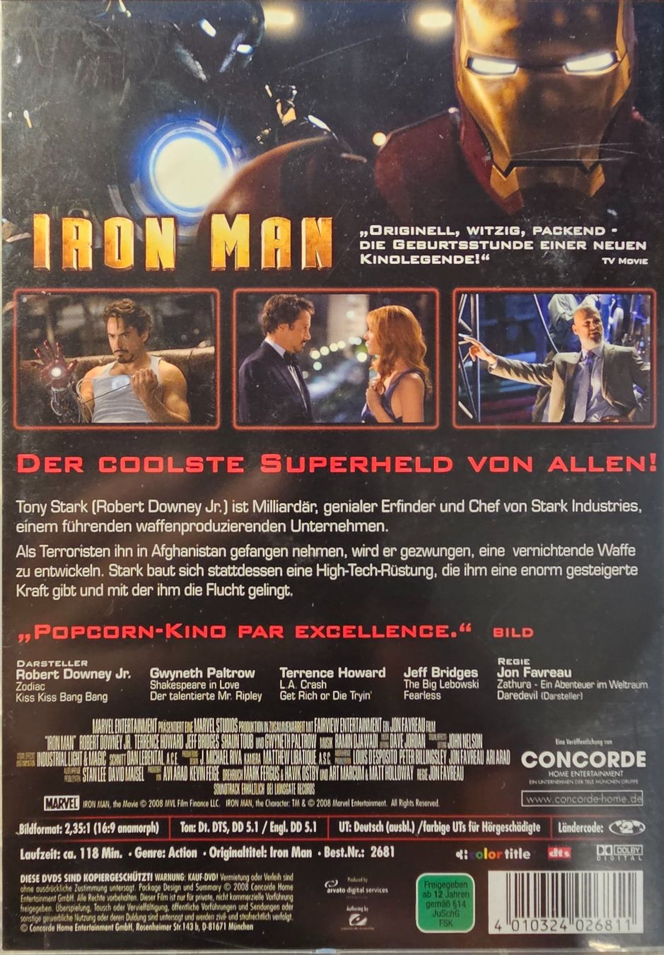 Tous les DVDs: Iron Man – D'occasion à Wahlen b. Laufen par Cg10 1
