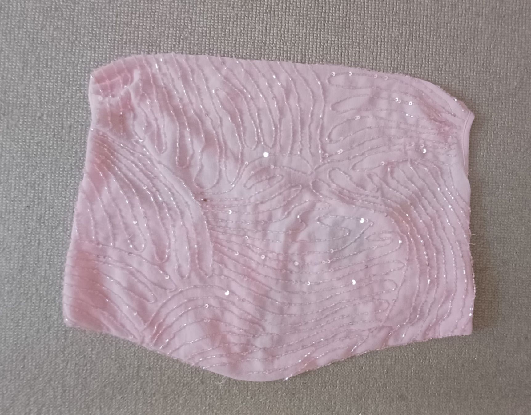 Top: Pinkes Sommertop mit Pailleten Grösse S – Usato da Mauren TG venduto da Mariso11