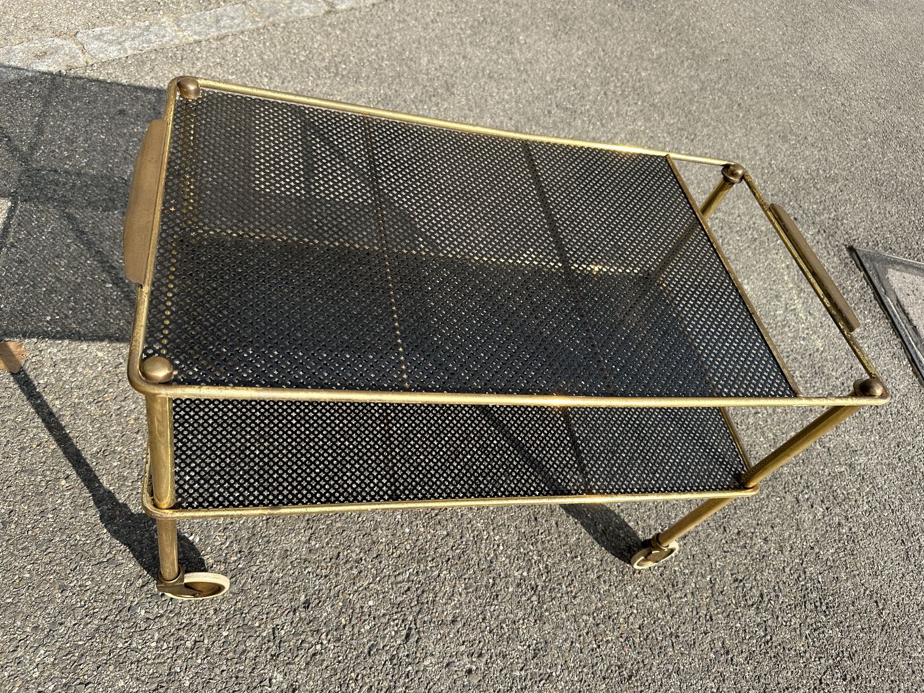 Carrelli di servizio: Vintage Servierwagen Barwagen Messing Lochblech – Usato da Zürich venduto da atlantis77 8