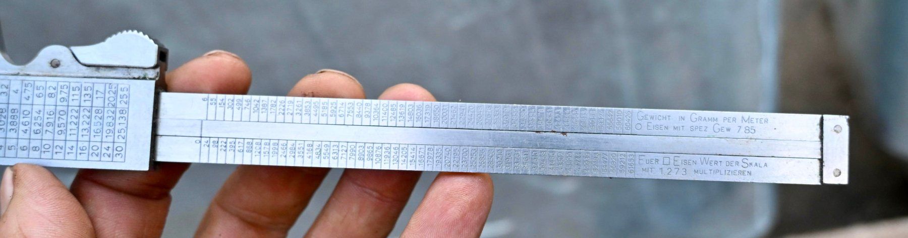 Messen: alter Rechen-Messschieber HELU mit Verpackung – Gebraucht aus Pfaffhausen von mono_rec 7