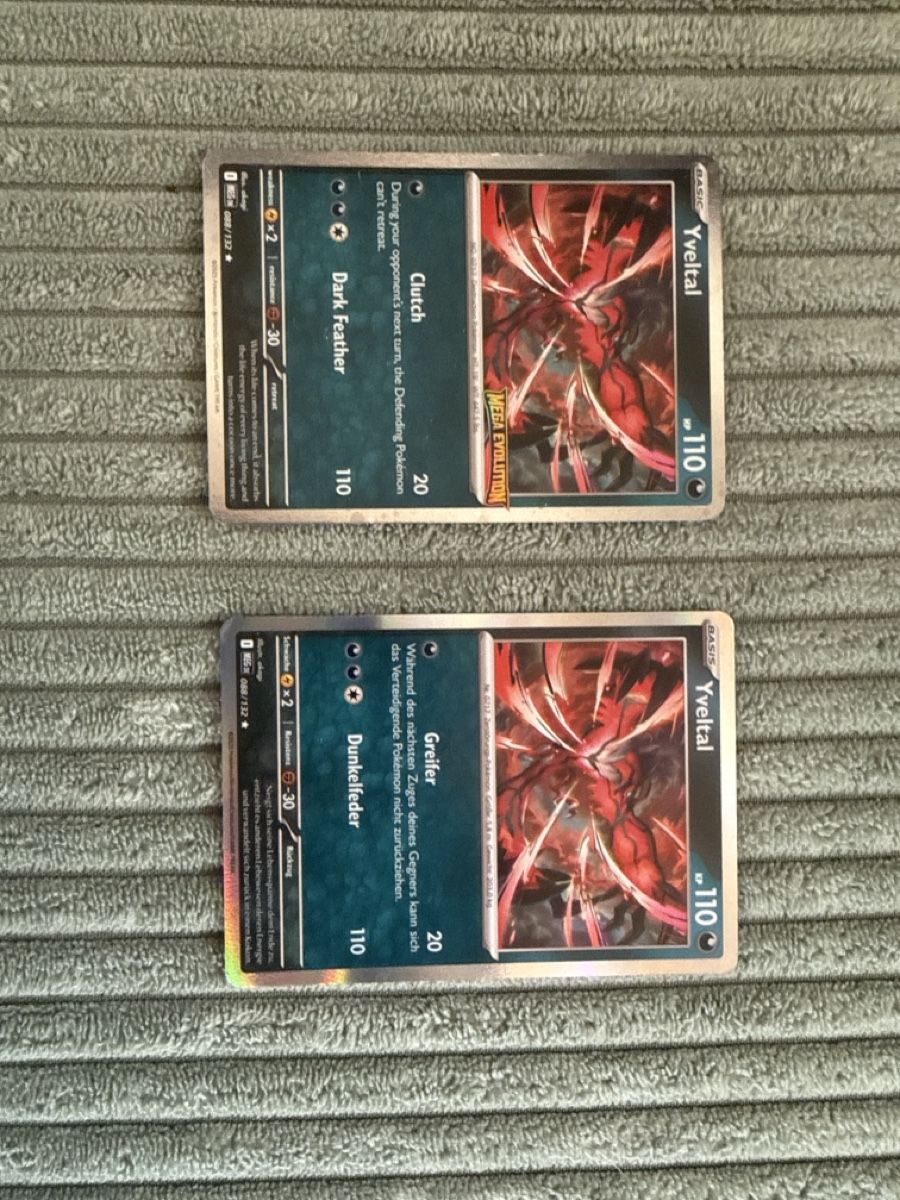 Pokémon Cartes à collectionner: 2x Yveltal Pokémon Karte eine davon Mega Evolution  – Neuf (Voir description) à Dornach par s.braune