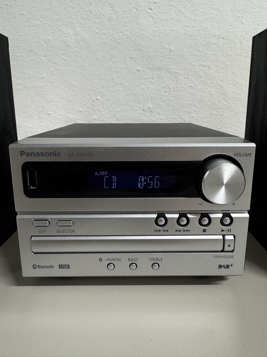 Panasonic Lettore multimediale & Streamer: CD Mikro System Panasonic SA-PM254 CD Stereo Bluetooth& DAB+ – Usato da Zürich venduto da Nobs1 2