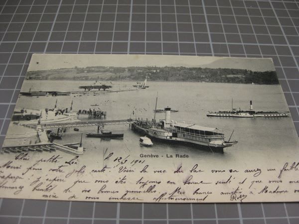 Cartoline postali: AK Dampfschiffe in Genève La Rade – Usato da Malters venduto da Marosko