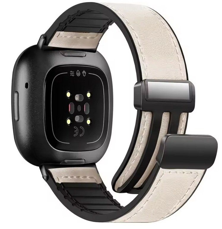 Armbänder & -reifen: Leder und Silikon armband für Fitbit Versa 3 4 Sense – Neu und originalverpackt aus Lausanne von WATCH-WORLD 2