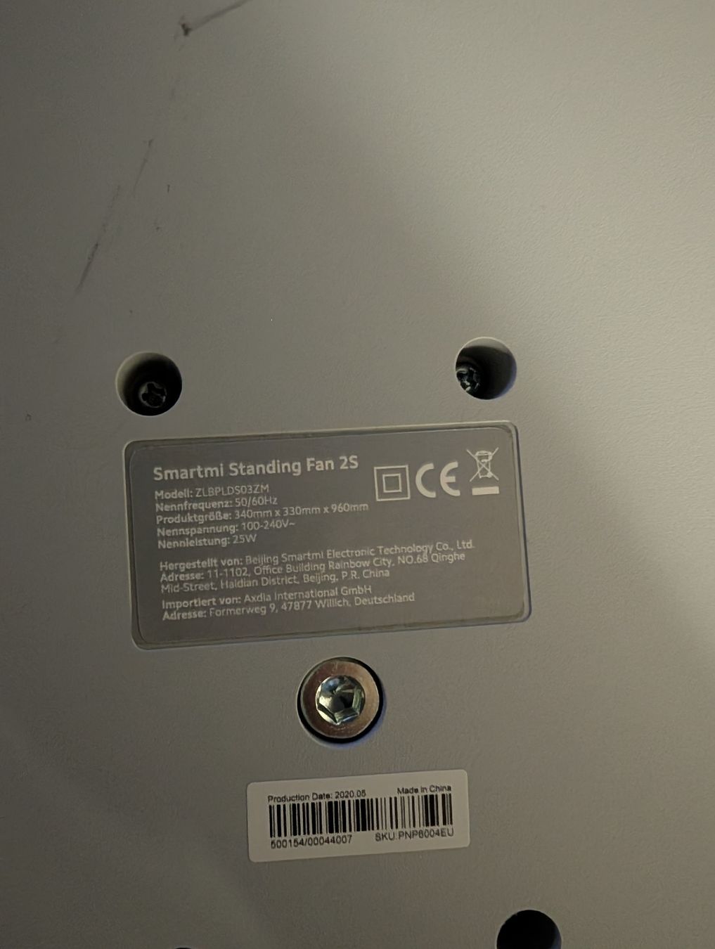 Ventilatoren: Smartmi Standventilator 2S weiss guter Zustand – Gebraucht aus Bettlach von Fderation 2