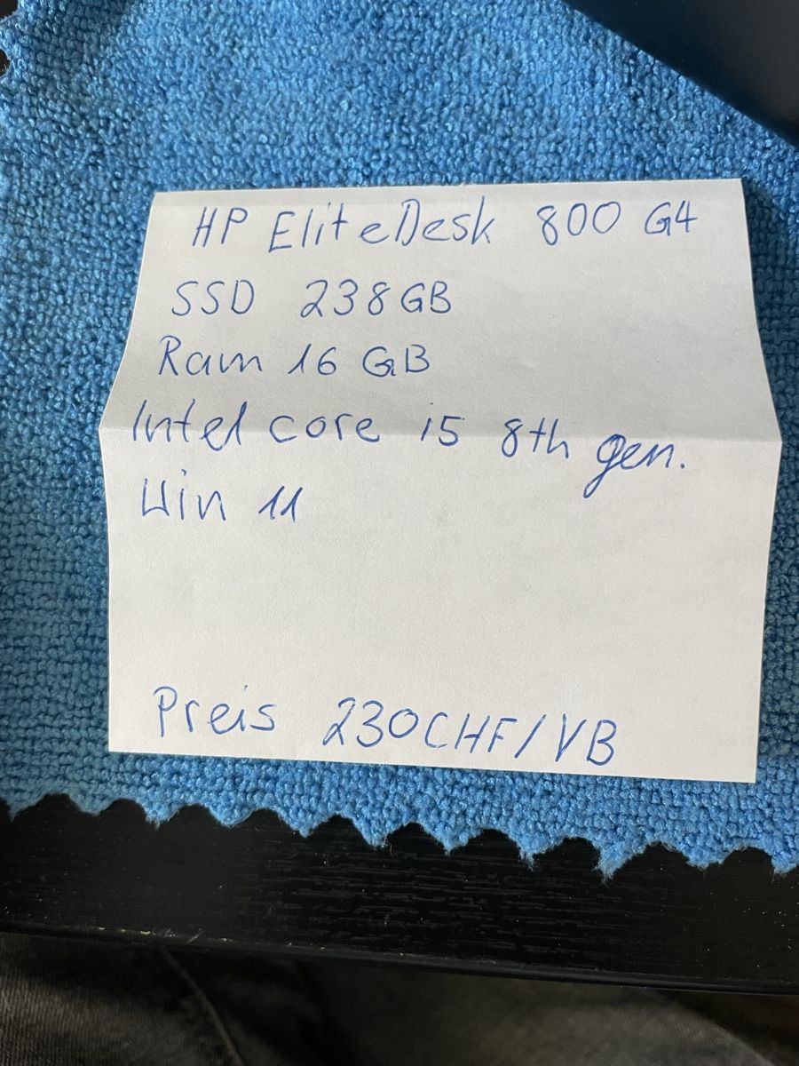Hewlett Packard PC: HP EliteDesk 800 G4 SFF – Nuovo (secondo la descrizione) da Abtwil sg venduto da Kueng.MultiOutlet 3