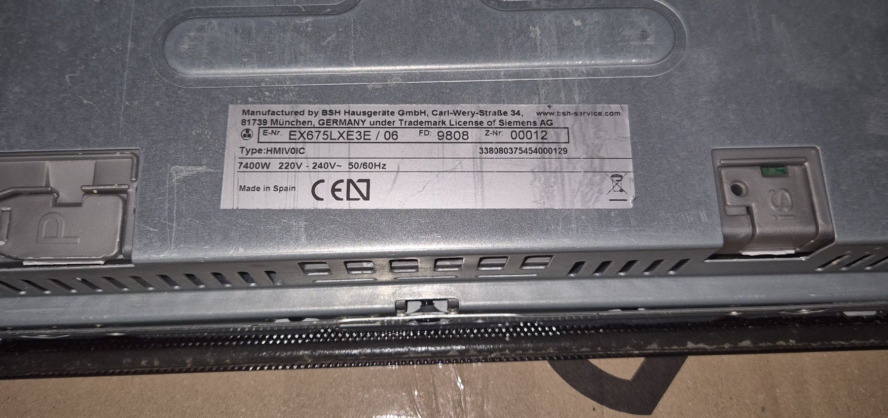 Siemens Cucine: Siemens Induktionskochfeld EX675LXE3E /06 – Usato da Kloten venduto da techni 5