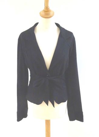 Neuer Sweat Blazer - schwarz - Gr. M