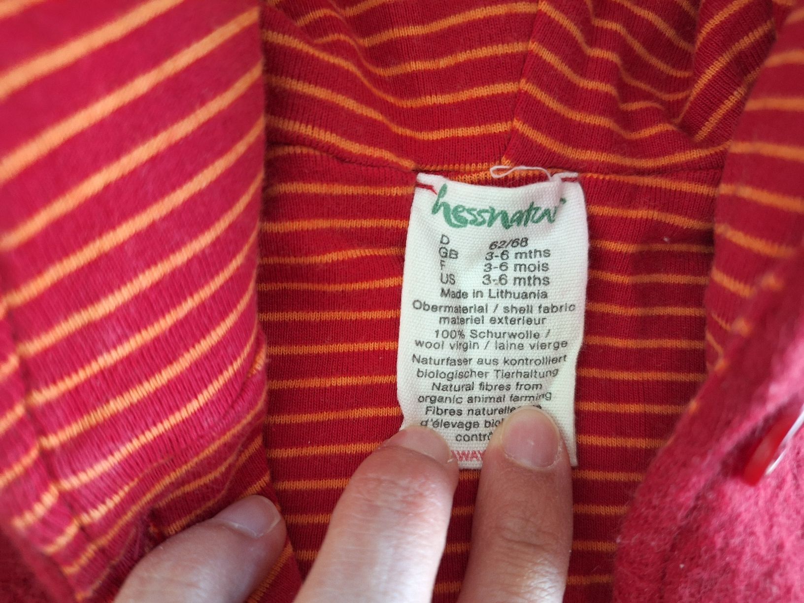 Hessnatur Giacche & Cappotti: Tolle Wollfleece Jacke 62/68 – Usato da Bad Zurzach venduto da han_5znm 1