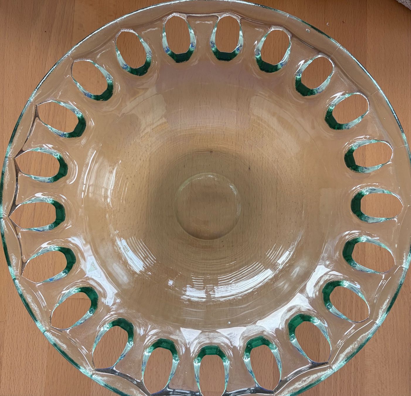Ciotole: Schöne, schwere Dekoschüssel aus Glas – Usato da Baar venduto da Schreibseele 4