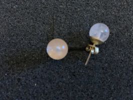 Ohrstecker Rosenquarz, 9mm