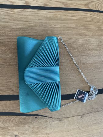 SwankySwans Clutch Bag Sophie, Dunkelgrün, Neu mit Etikett