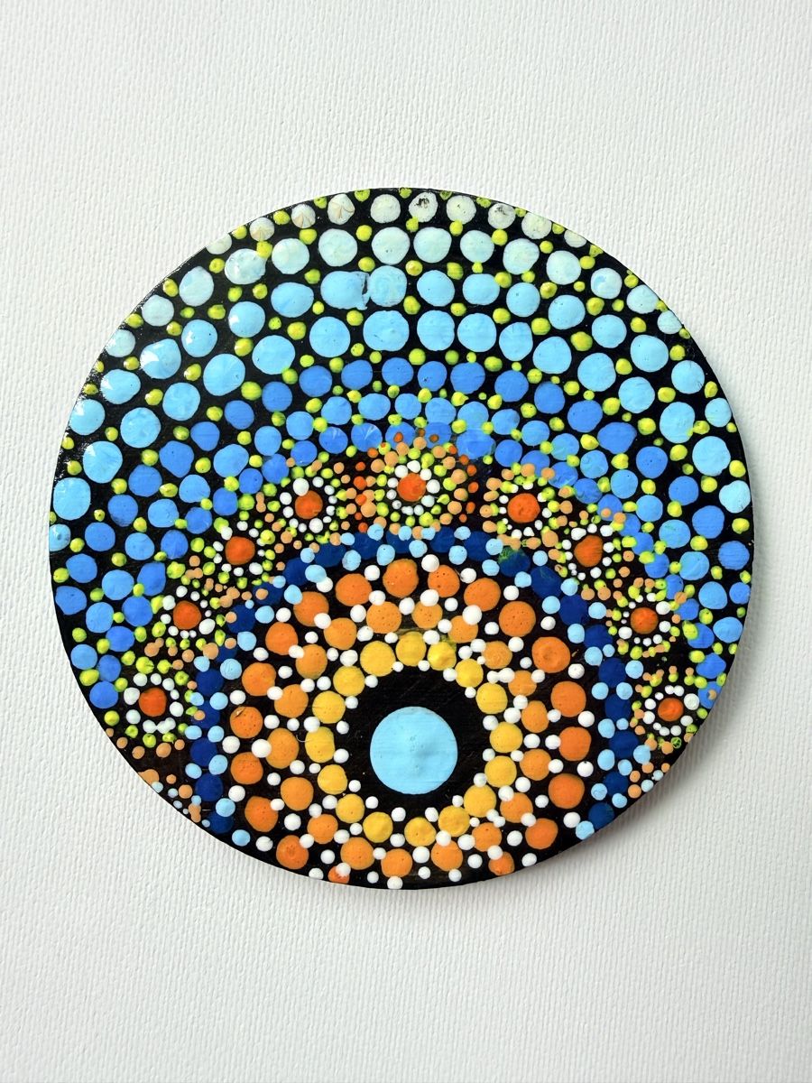 Sottobicchieri: Hand Painted Dot Mandala Coaster - Unique Gift Idea! (2pcs) – Nuovo e nell'imballaggio originale da Opfikon venduto da aka_xl7l 5