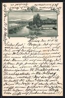 Genève, Seepartie mit Brücke und Schw