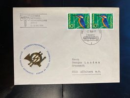 Schweiz 1966 Brief Automobilpost 3. MEFA Zürich