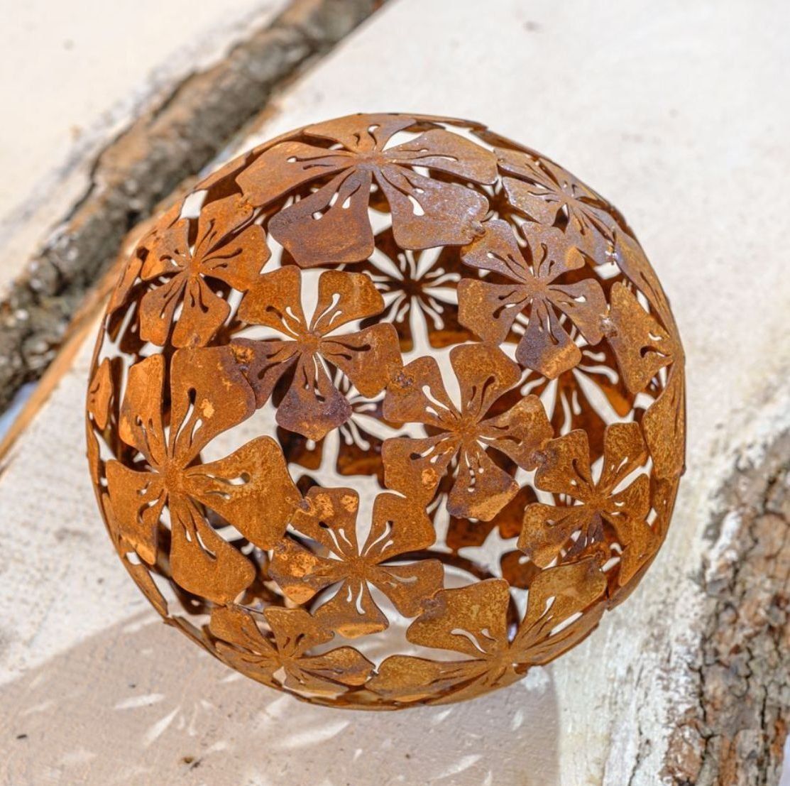 Tutte le decorazioni: Rostkugel Blumen D 30cm verformt – Nuovo e nell'imballaggio originale da Matzendorf venduto da Gartendeko-Shop 4