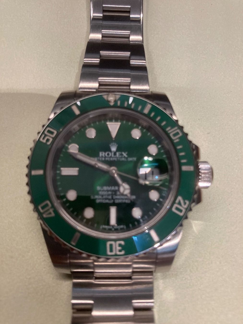 Rolex Orologi: Rolex Submariner 116610LV HULK – Usato da Wilderswil venduto da Feldbach