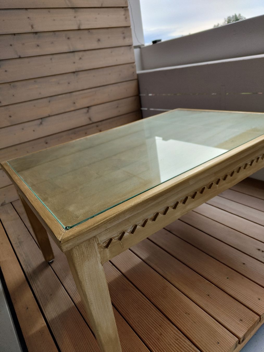 Tische: Massivholz Couchtisch mit Glasplatte – Gebraucht aus Oftringen von _asteRixx_ 2