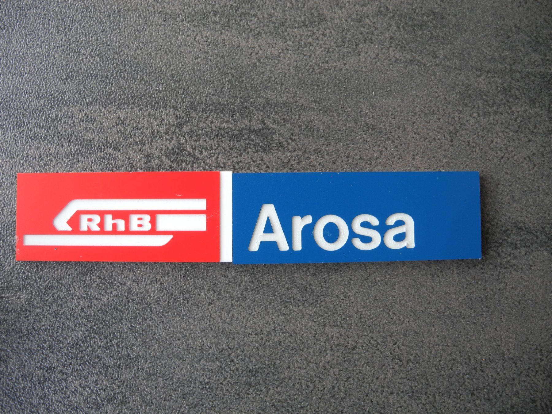 SBB/CFF/FFS Insegne: KLEINES BAHNSCHILD – Nuovo (secondo la descrizione) da Reinach AG venduto da Huckleberrysix