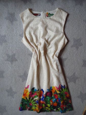 NEUWERTIGES DESIGUAL Damen Kleid Gr 44