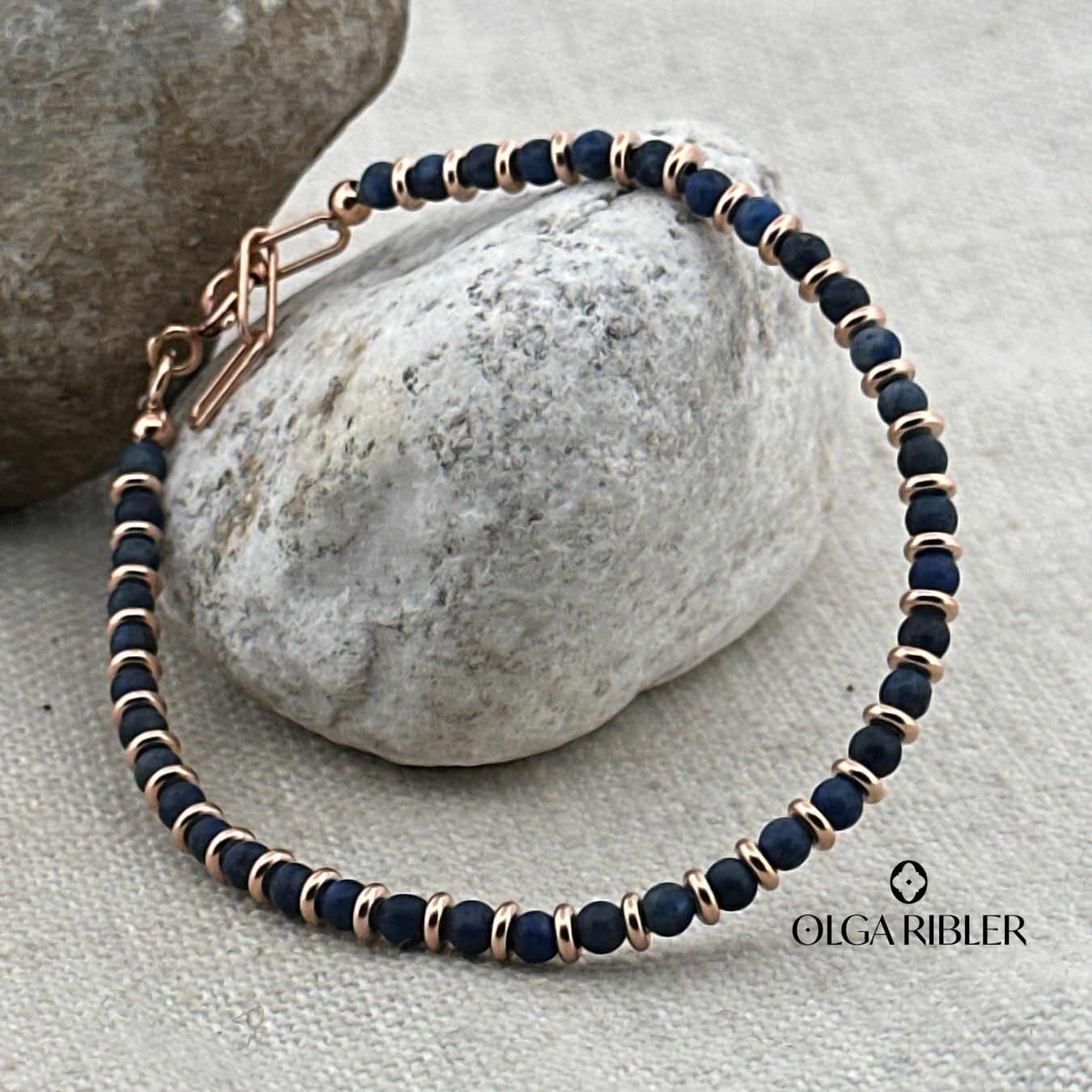 Olga Ribler Bracciali & Braccialetti: Armband mit Lapislazuli – Nuovo (secondo la descrizione) da Luzern venduto da MonikaS03 3