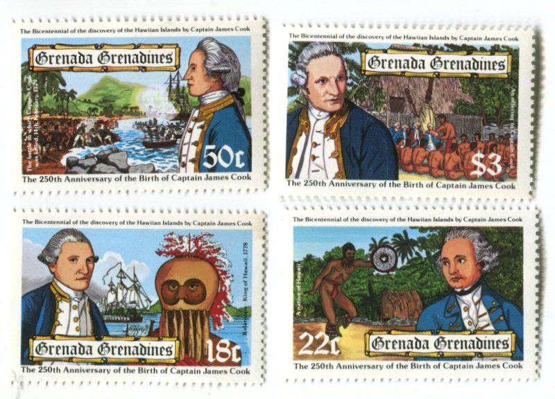Tutti i francobolli: Briefmarken "Schiffe. James Cook". Grenada. – Nuovo e nell'imballaggio originale da Basel venduto da Butsch5