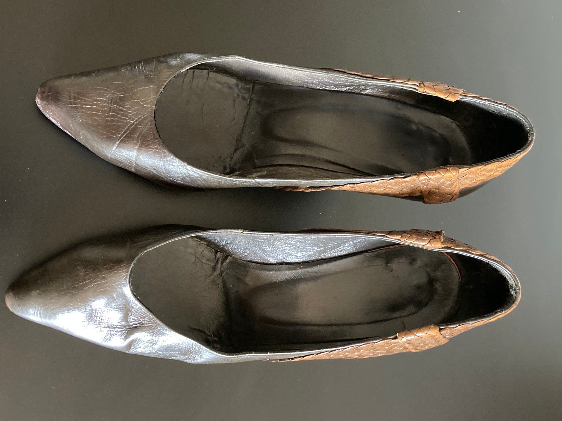 Scarpe da donna: Vintageschuhe Echteleder Braun Gr. 37.5 – Usato da Zürich venduto da Musch77 1