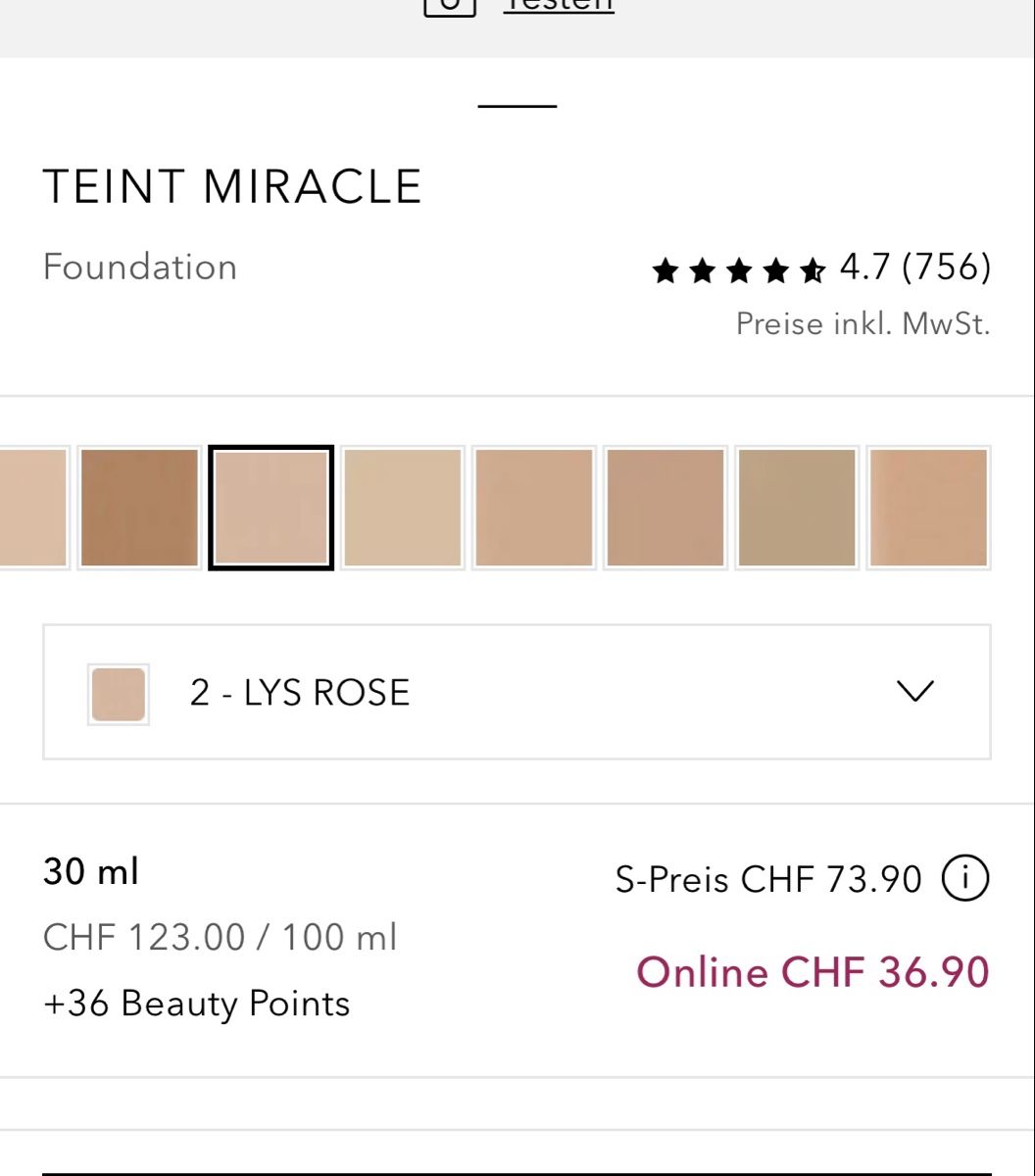 Lancôme Make-up: Foundation Teint Miracle 02 Lys Rosé Lancome – Nuovo (secondo la descrizione) da Bern venduto da co_rinaa 2