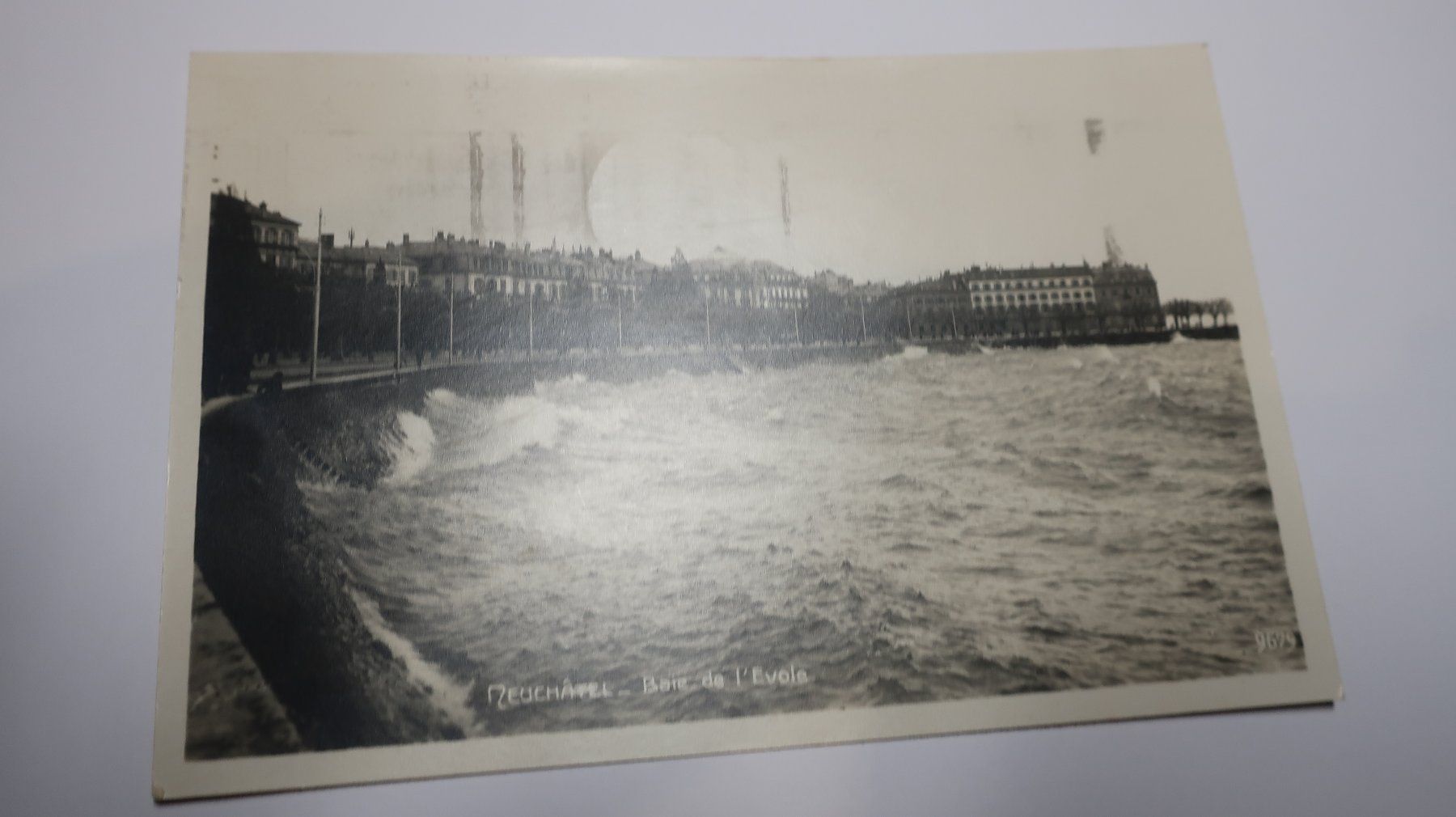Cartoline postali: Neuchâtel  - Baie de l'Evole 1928 – Usato da Cormoret venduto da Pascalll2001 1