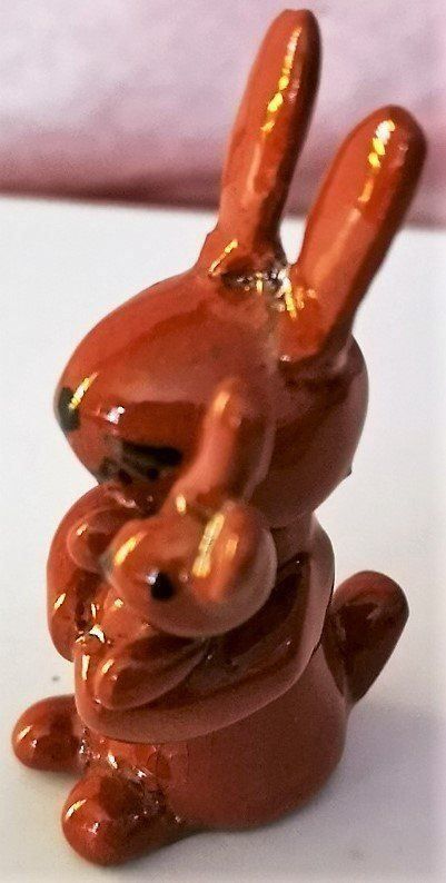 Statuette: Ostern Hasenmutter Handmodeliert Keramik – Nuovo (secondo la descrizione) da Lutzenberg venduto da Truhe 1