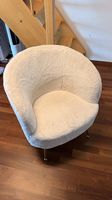 Sessel weiss Gold Felloptik DEPOT