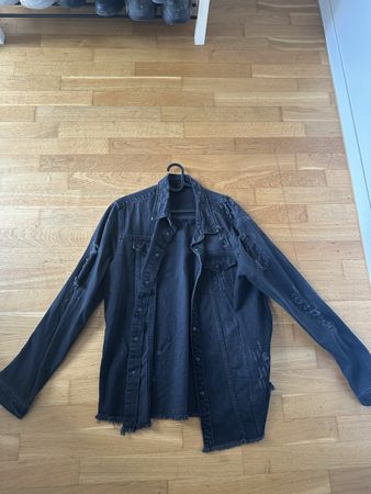 Denimjacke schwarz Grösse XXL used look