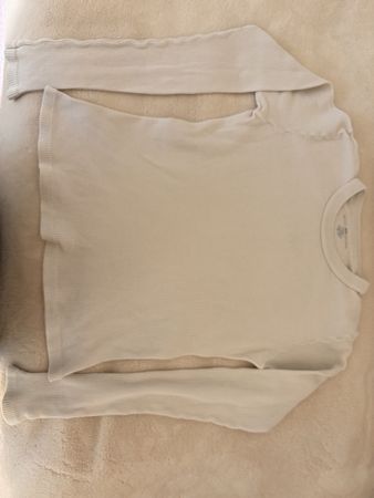 T-shirt manches longues blanc, Brandy Melv. Taille unique