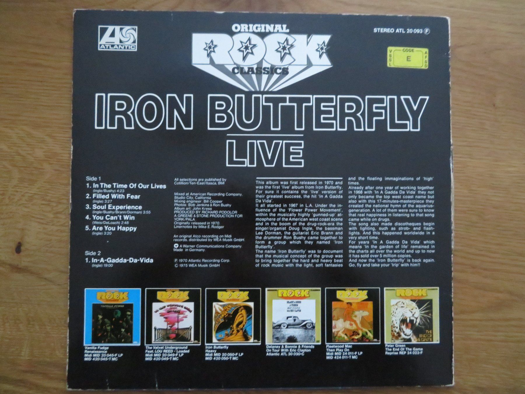 Dischi in vinile: IRON BUTTERFLY LIVE – Nuovo (secondo la descrizione) da Zürich venduto da max_cp5f 1