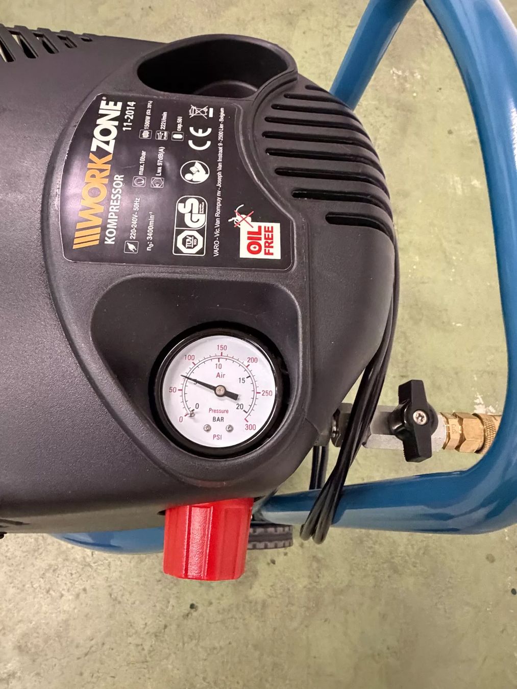 Compressori: Workzone Kompressor 50 L, 10 bar, ölfrei, gebraucht – Usato da Wettingen venduto da L4nth4n 3