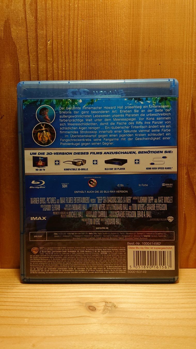 Tutti i DVDs: IMAX DEEP SEA in 3D und 2D Blu-Ray – Usato da Wilderswil venduto da Exebub 1