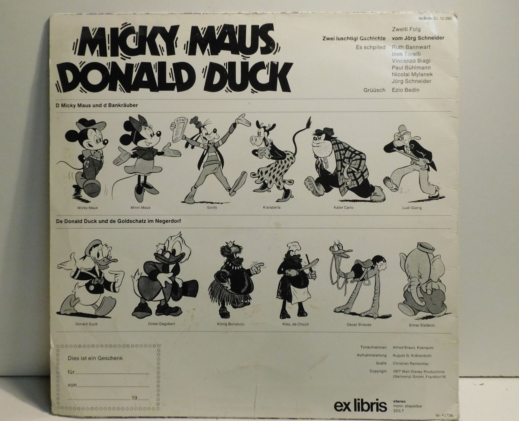 Dischi in vinile: LP -  Micky Maus Donald Duck - Schallplatte – Usato da Sursee venduto da 76 1