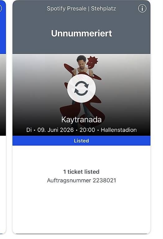 Biglietti: Kaytranada Konzert – Usato da Luzern venduto da EliUlrich