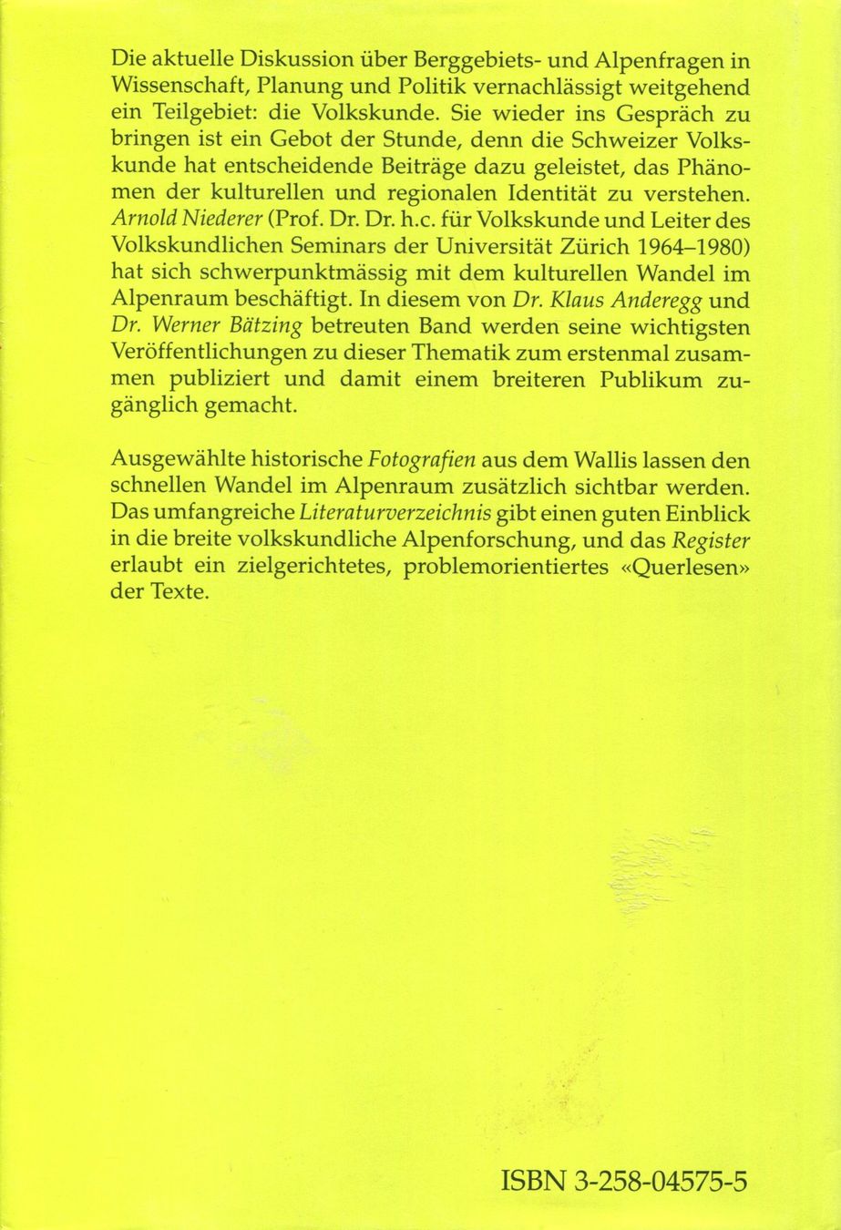 Livres: Wallis, Lötschental, Alpine Alltagskultur – D'occasion à Aarau par Elmaar41 1