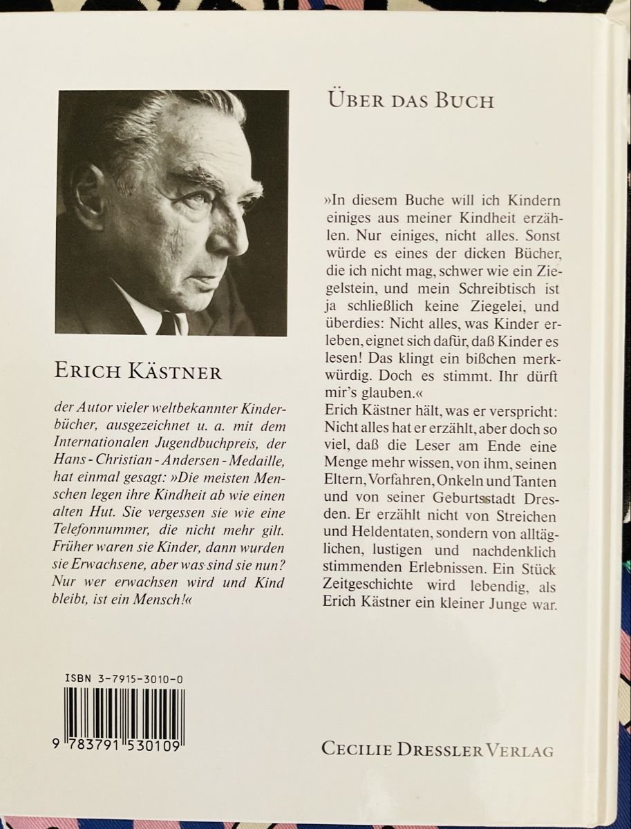 Livres: Erich Kästner Als ich ein kleiner Junge war – Neuf (Voir description) à Herisau par eri_2tb5 1