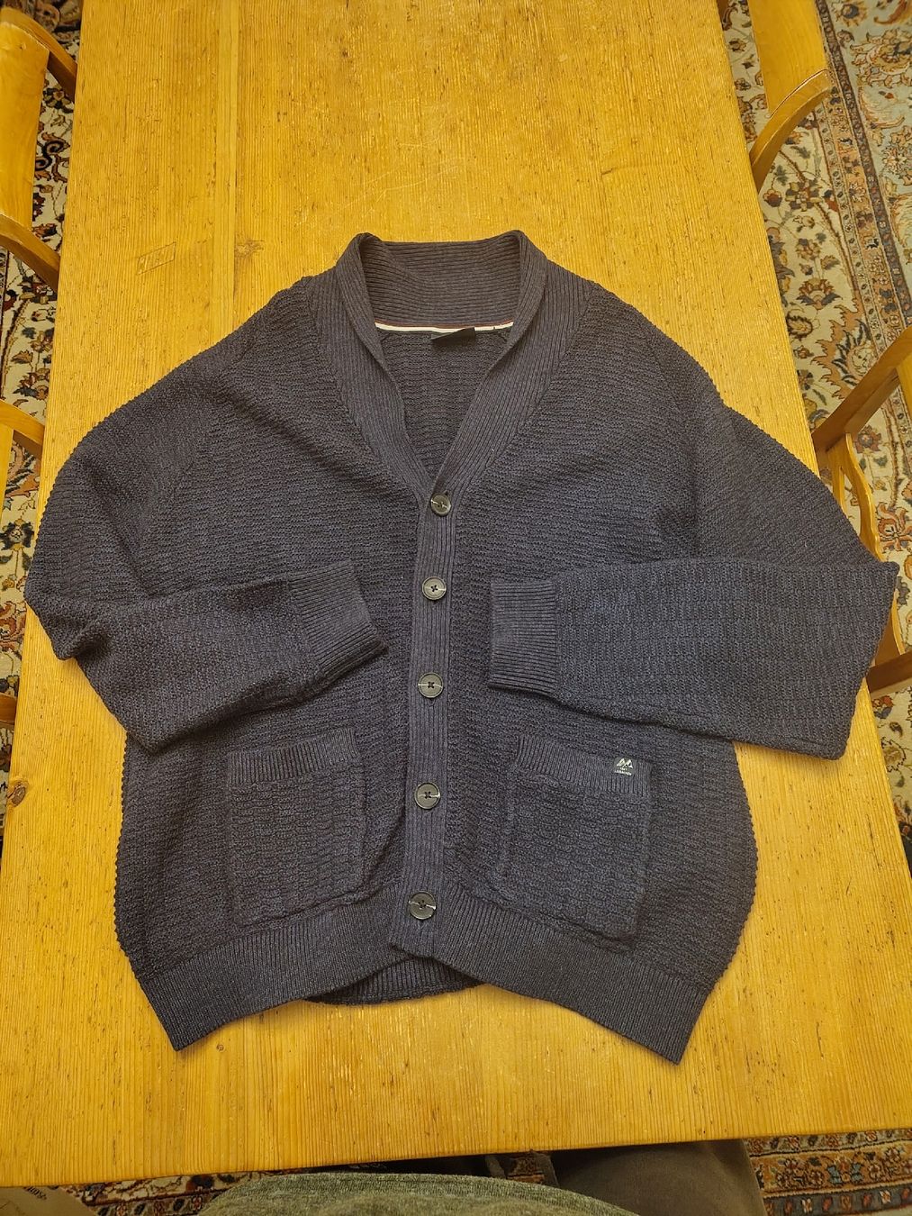 Jacken: Blaue Strickjacke – Gebraucht aus Meiringen von 333_5c9c