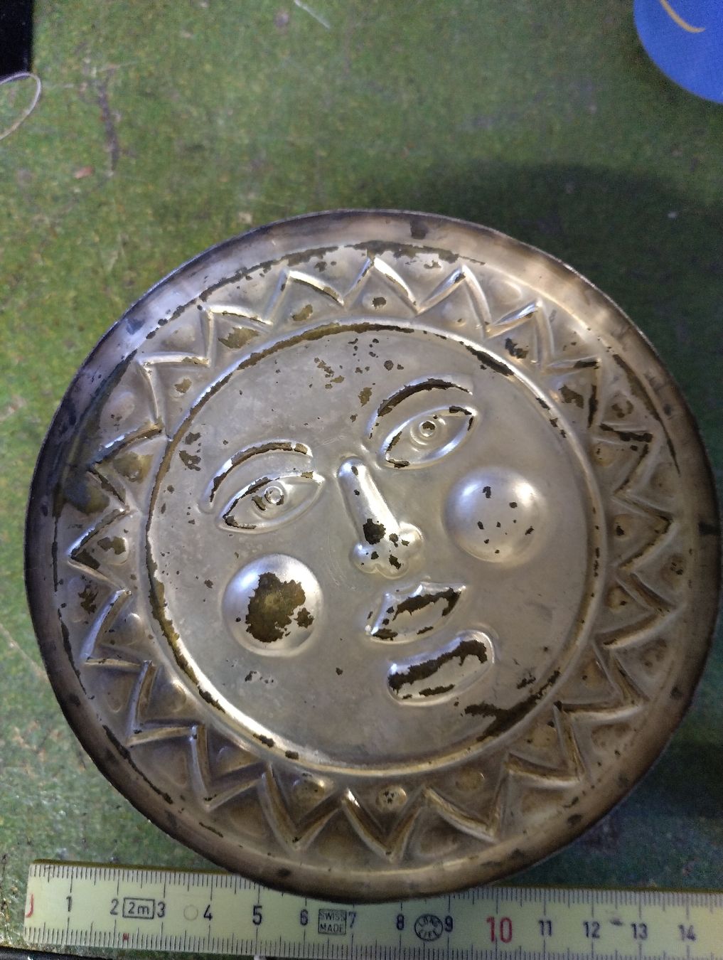 Tutte le decorazioni: Vintage Schmuckdose versilbert | Sonne Himmelskörper Boho – Usato da Mägenwil venduto da Mafo66 1