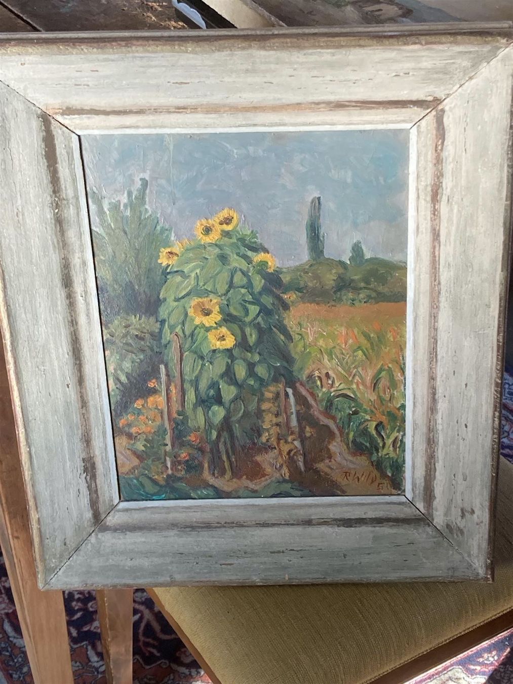 Tableaux: WILD Robert Sonnenblumen Oelgemälde sign – D'occasion à Bern par Jwpm66