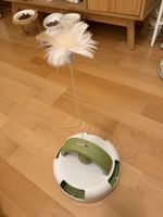 Katzenspielzeug mit Feder und Ball Interaktives Katzenspiel