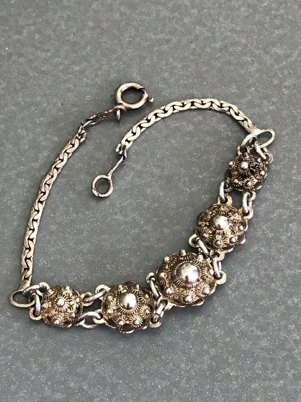 Bracciali & Braccialetti: BIEDERMEIER ARMkette 18cm filigran MP – Usato da Basel venduto da gretchen03 1