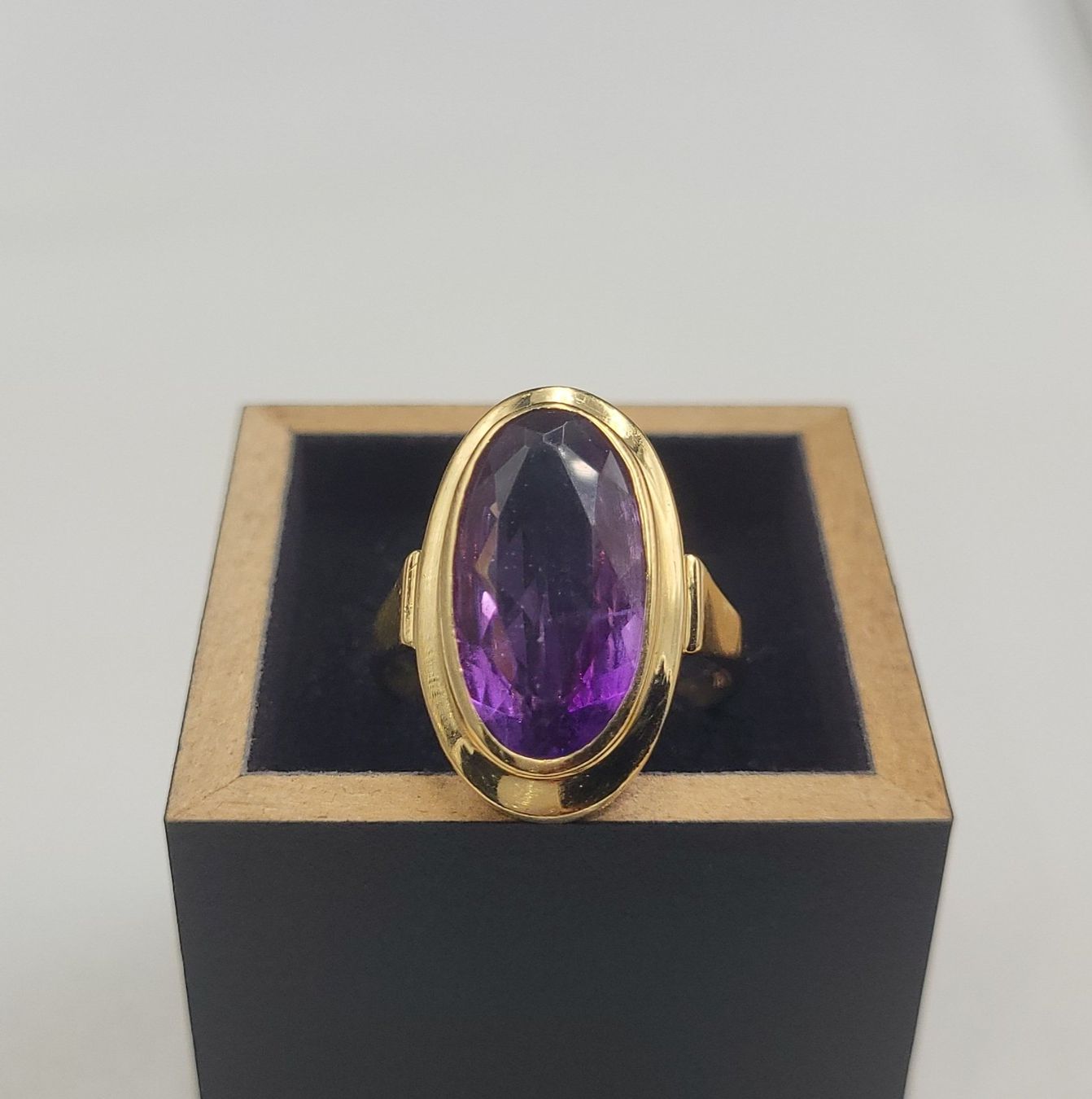 Anelli: 18 Karat 750 Gold Ring Mit Amethyst – Usato da Wald ZH venduto da Dasilver 2