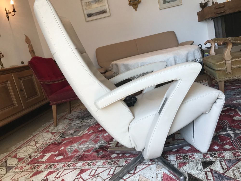 Exklusiver Relaxsessel mit Lederbezug KINTEC-Solution | Kaufen auf Ricardo