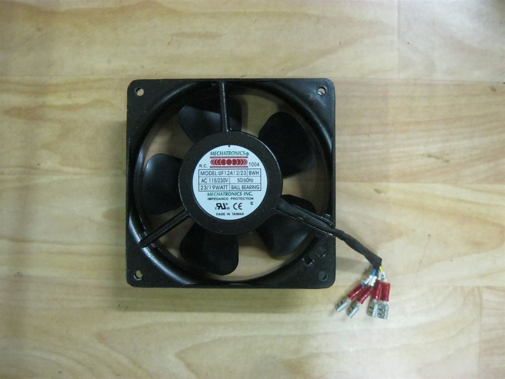 Ventilateur Axial MECHATRONIC UF12A12/23 BWH 12cm - AC 115/230V, 23/19W, 2 Broches, Pour Refroidissement