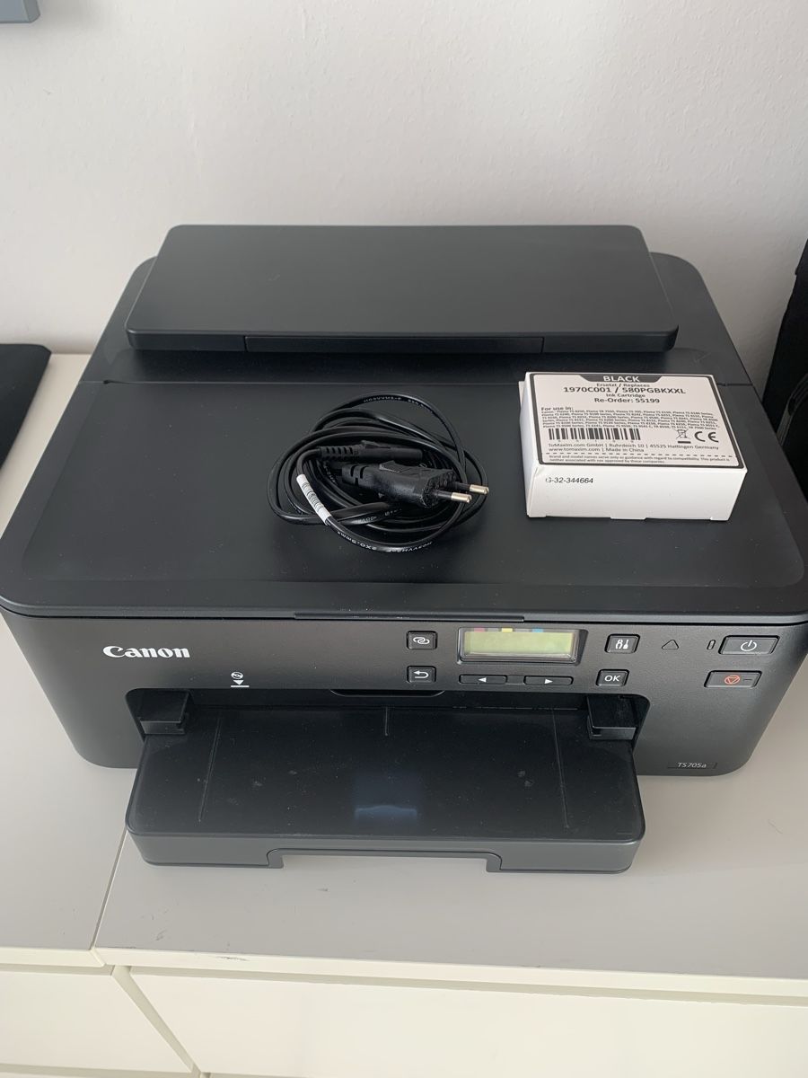 Canon Stampanti: Canon Drucker PIXMA TS705a  mit Tinte Schwarz – Difettoso da Hünenberg venduto da Lucernois 1